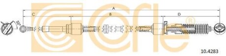 Трос, ступенчатая коробка передач COFLE 10.4283