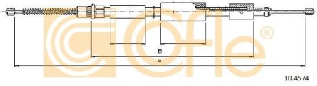 Трос ручного гальма COFLE 10.4574