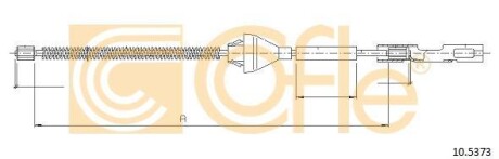 Трос, стояночная тормозная система COFLE 105373