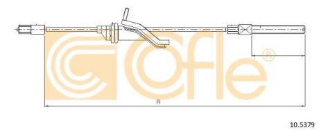 Трос, стояночная тормозная система COFLE 10.5379