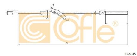 Трос ручного гальма перед. Ford C-MAX II (DXA/CB7, DXA/CEU) 2010/12- COFLE 105385