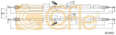 Трос, стояночная тормозная система COFLE 105452