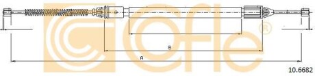 Трос ручного гальма COFLE 10.6682