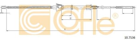 Трос ручного гальма COFLE 10.7136