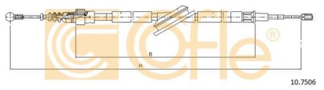 Трос, стояночная тормозная система COFLE 10.7506