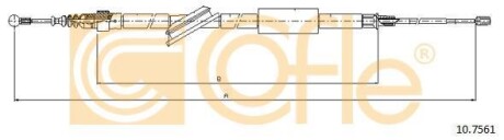 Трос, стояночная тормозная система COFLE 10.7561