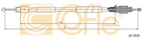 Трос, стояночная тормозная система COFLE 10.7630