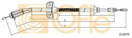 Трос ручного гальма COFLE 108070