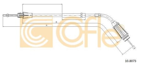 Трос ручного гальма COFLE 10.8073