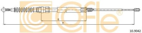 Трос ручного гальма COFLE 10.9042