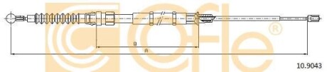 Трос ручного гальма COFLE 109043