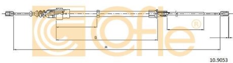 Трос, стояночная тормозная система COFLE 10.9053