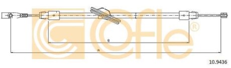 Трос ручного гальма COFLE 10.9436