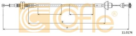 Трос газа COFLE 11.0174