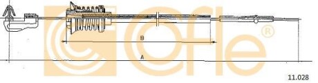 Тросик газу COFLE 11028