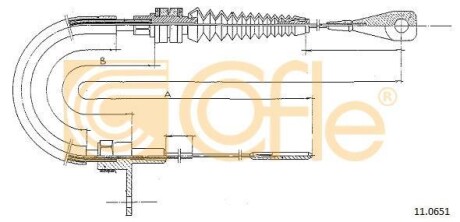 Тросик газа COFLE 11.0651