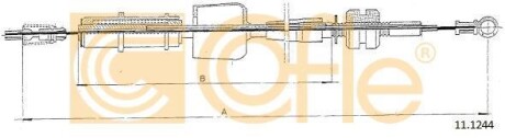 Трос газа COFLE 11.1244