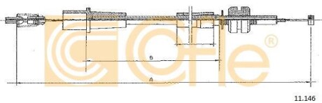 Трос газа COFLE 11.146