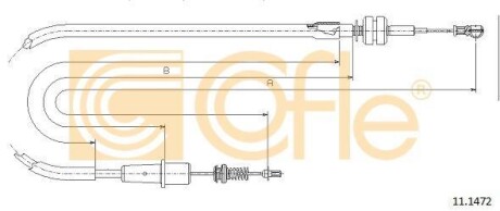 Трос газа COFLE 111472