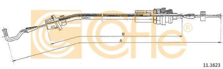 Трос газа COFLE 111623 (фото 1)