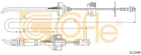 Трос зчеплення COFLE 112148