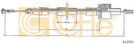 Трос зчеплення COFLE 112321