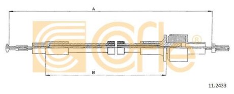 Трос зчеплення COFLE 112433