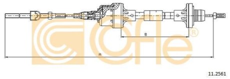 Трос зчеплення COFLE 112561 (фото 1)