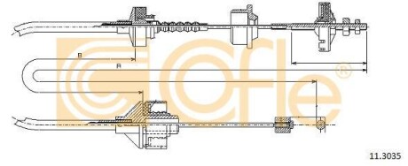 Трос зчеплення COFLE 113035