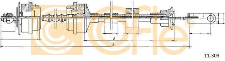 Трос зчеплення COFLE 11.303