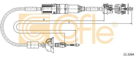 Трос зчеплення COFLE 11.3264