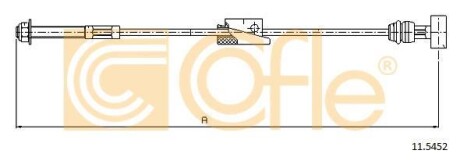 Трос ручного гальма COFLE 11.5452