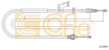 Трос, стояночная тормозная система COFLE 115495