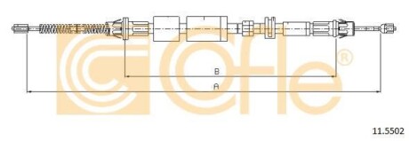 Трос ручного гальма COFLE 115502