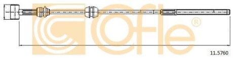Трос ручного гальма COFLE 11.5760