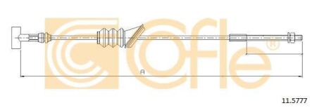 Трос стояночного гальма COFLE 115777
