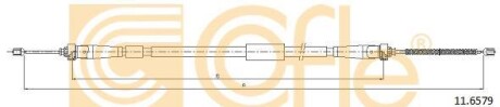 Трос, стояночная тормозная система COFLE 11.6579