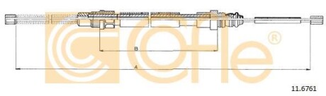 Трос, стояночная тормозная система COFLE 11.6761 (фото 1)
