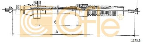 Трос газа COFLE 1173.3