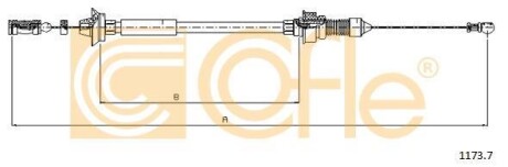 Тросик газу COFLE 11737