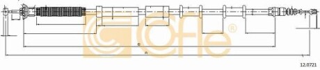 Трос, стояночная тормозная система COFLE 12.0721