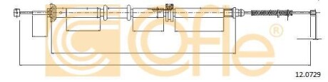 Трос ручного гальма COFLE 120729