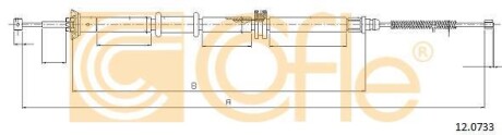 Трос, стояночная тормозная система COFLE 120733