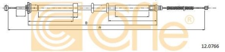 Трос ручного гальма COFLE 12.0766