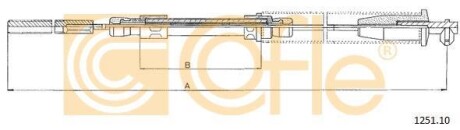 Трос ручного гальма COFLE 1251.10