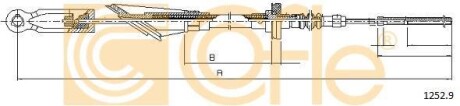 Трос, управление сцеплением COFLE 1252.9