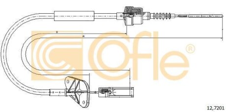 Трос зчеплення COFLE 127201