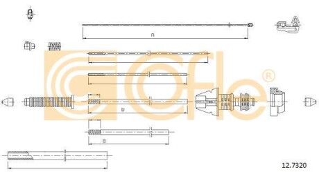 Тросик газу COFLE 127320