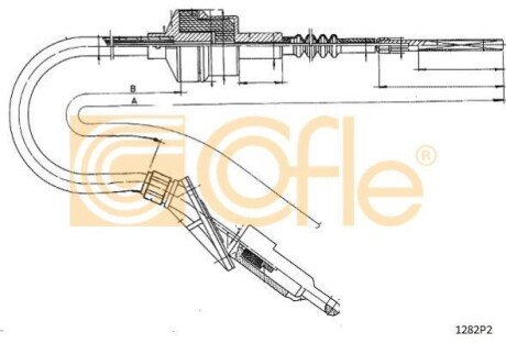 Трос зчеплення COFLE 1282P2