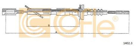 Трос зчеплення COFLE 1402.3